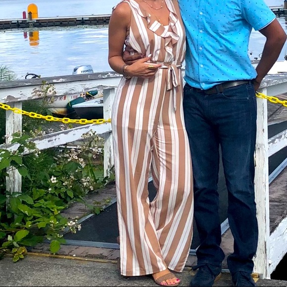 Vici Pants - Striped jumpsuit